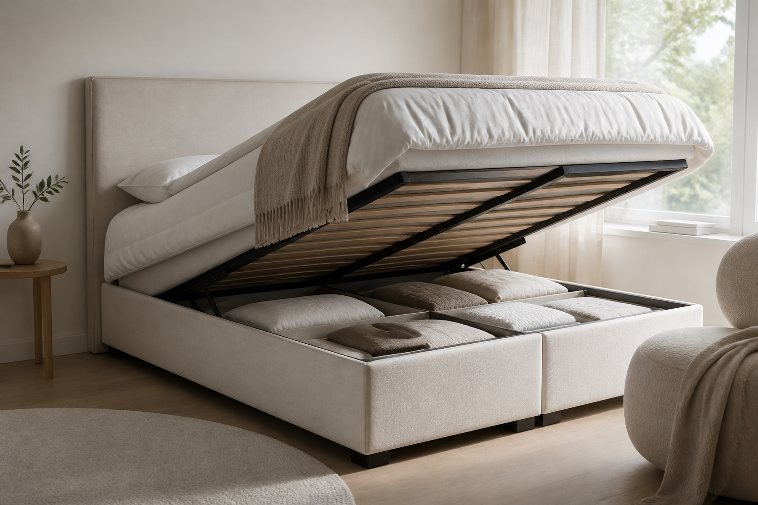 Boxspring met opbergruimte of zonder: welke past bij jouw situatie?
