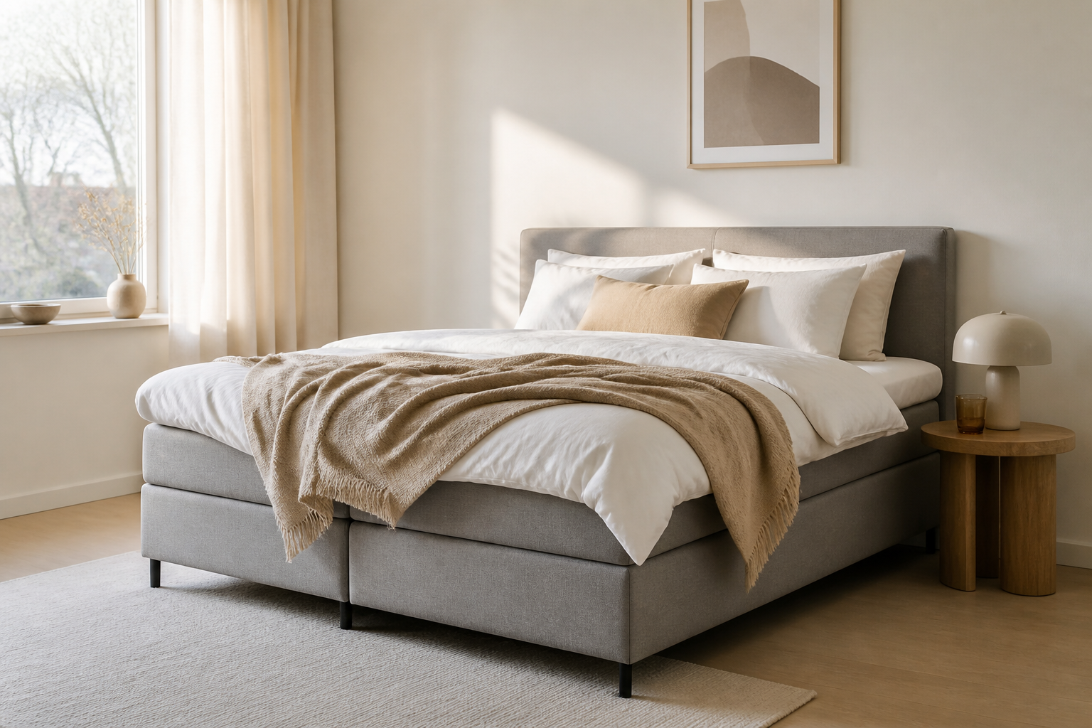 Boxspring tot 2000 euro: 5 boxsprings naast elkaar